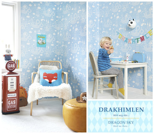 Kinderkamer-behang-Majvillan-Dragon-Light-Blue-detail