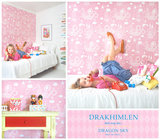 Kinderkamer-behang-Majvillan-Dragon-Pink-detail